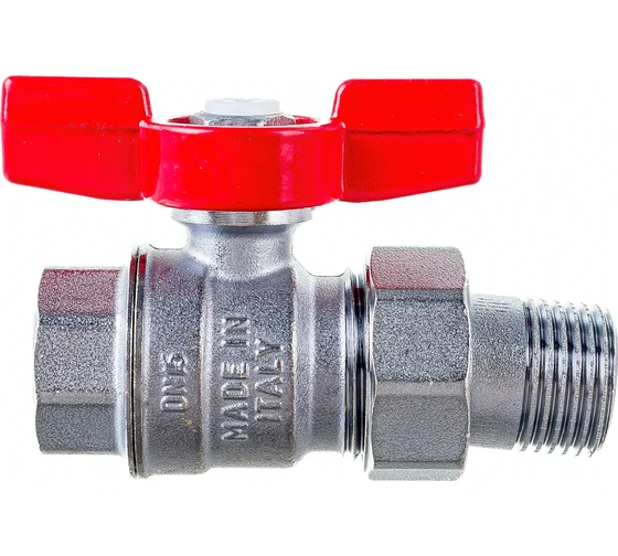 Кран шаровый 1/2 с американкой Gekon