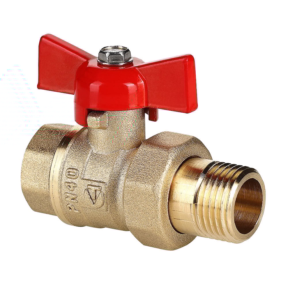 Кран шар. СТАНДАРТ c полусгоном баб. 1/2" вн.-нар.(PN40) VALTEC