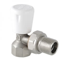 Клапан ручной угловой 1/2" (полнопрох.) VALTEC