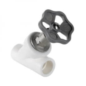 Вентиль прямоточный (косой) PPR d32 VALTEC