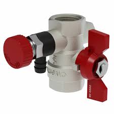 Кран шар. с дренажем и воздухоотводчиком 1/2" V&G