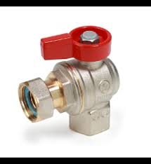 Кран шар. c нак. гайкой угл, баб., Ду 3/4"х3/4", хром. GIACOMINI