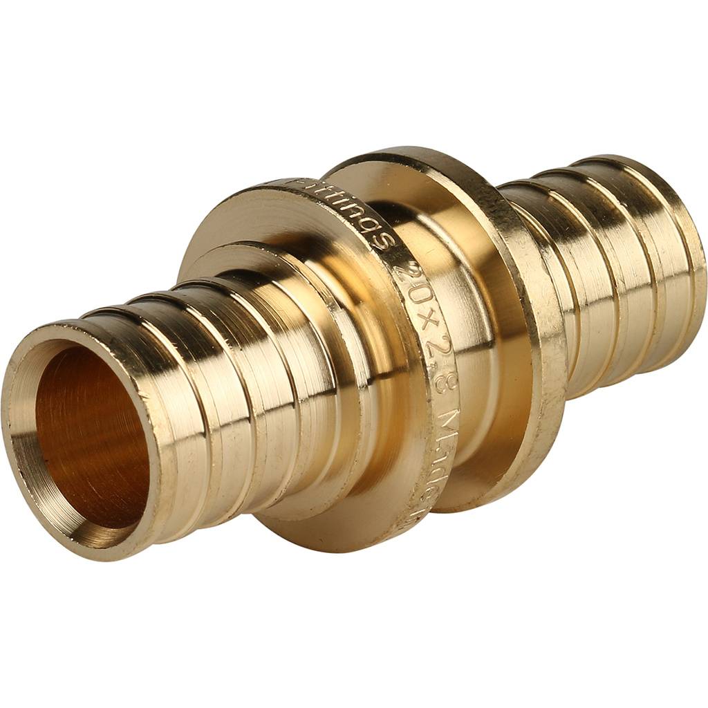 Муфта соед. 20x20 для труб из сшитого полиэтилена аксиальный STOUT