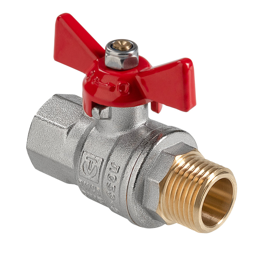 Кран шар. BASE баб. ГОСТ полнопроходной 1/2" вн.-нар. VALTEC