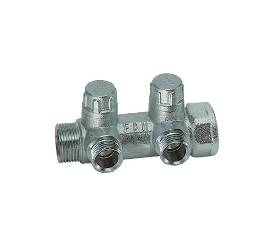 Коллектор запорный с 2 отв. 3/4" М24х19 FAR