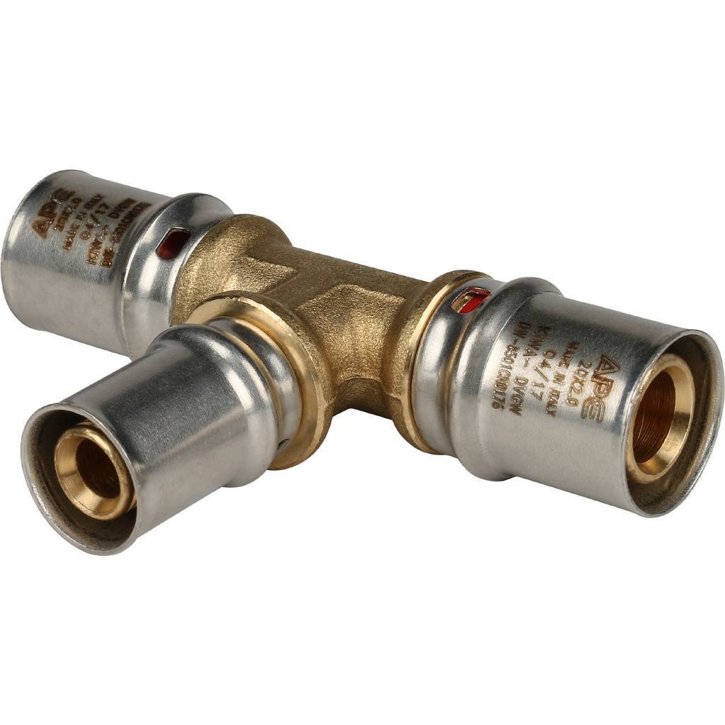 Тройник прес. STOUT(APE) 20х16х20 