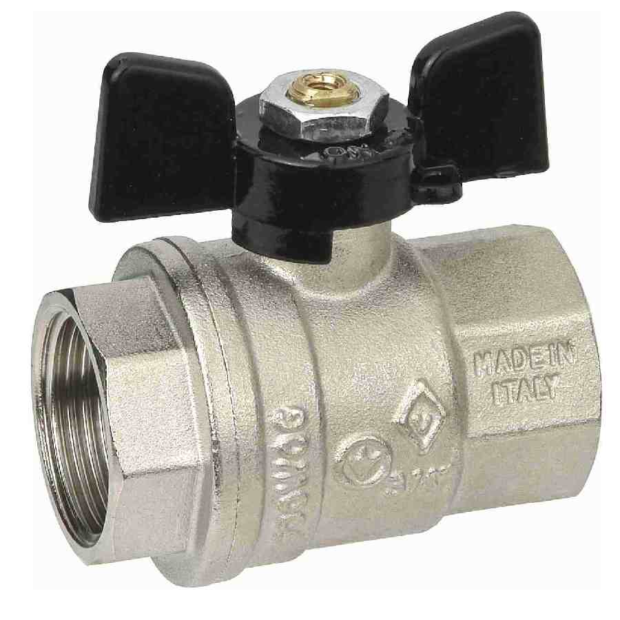 Кран шар. бабочка 1/2" вн/вн BUGATTI