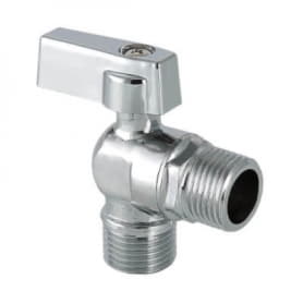 Кран шар. угл. д/подкл. с/т приборов 1/2"х1/2" нар/нар VALTEC