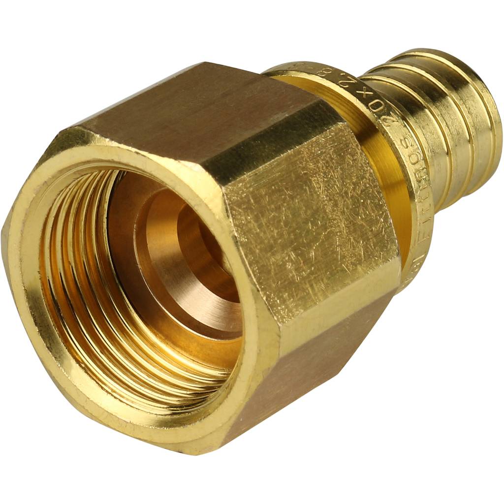 Переходник с внутренней резьбой 20xR 3/4" для труб из сшитого полиэтилена аксиальный STOUT