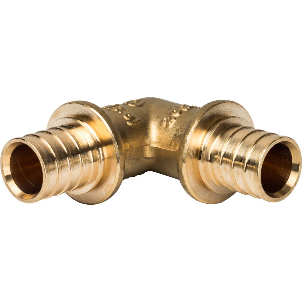 Угольник 90° 20 для труб из сшитого полиэтилена аксиальный STOUT д/сшит. труб.