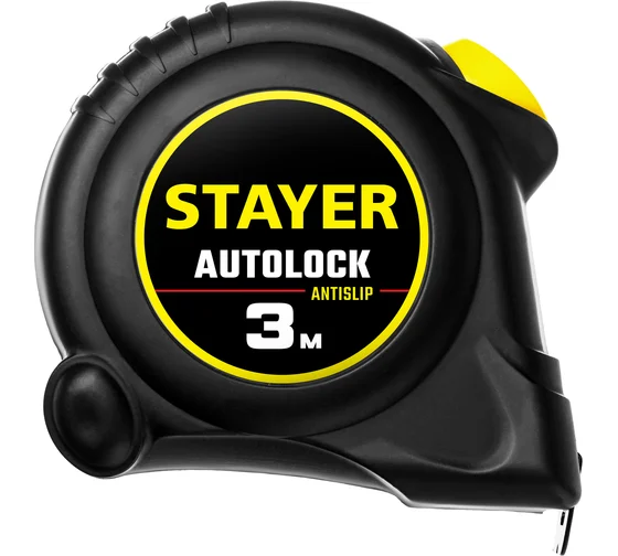 Рулетка Stayer 3м/16мм с автоповоротом