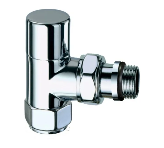 Вентиль запорный угловой, гайка M24x19(серебро) 1/2EPDM/аналог FL 0125 