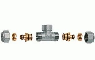 Тройник д/м и пл.труб 1" с конц 26*1 ВР FAR