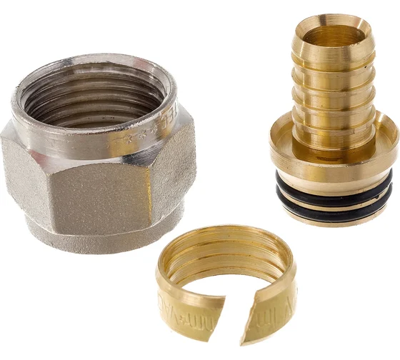 Соеденитель кол-ый обж. для PEX труб 16 (2.0)