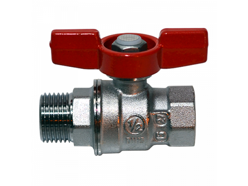 Кран шаровый вр/нр 3/4  баб. хром. Giacomini 