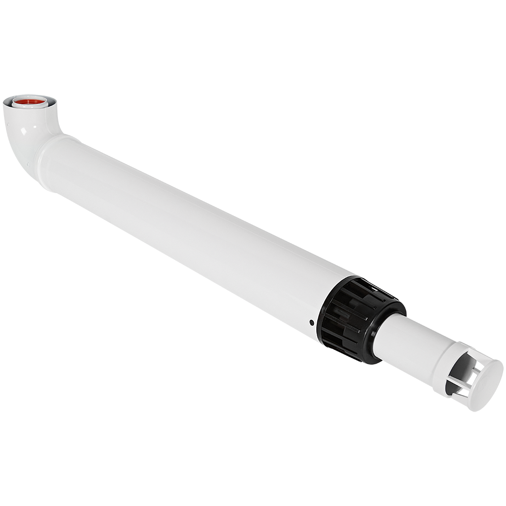 Комплект дымохода ROMMER 60/100-1000мм АНТИЛЕД (в комплекте ФЛАНЕЦ)