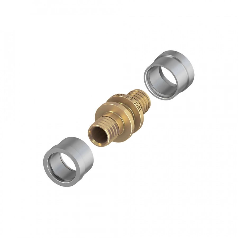 Соединение труба-труба 16х16 TECE (черн.)