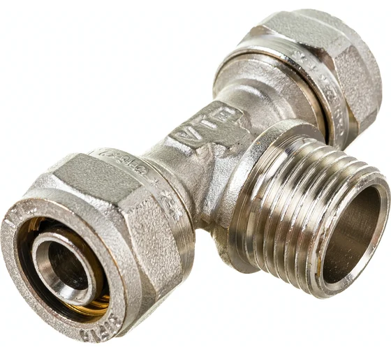 Тройник м/п VALTEC 16х1/2"х16 нар