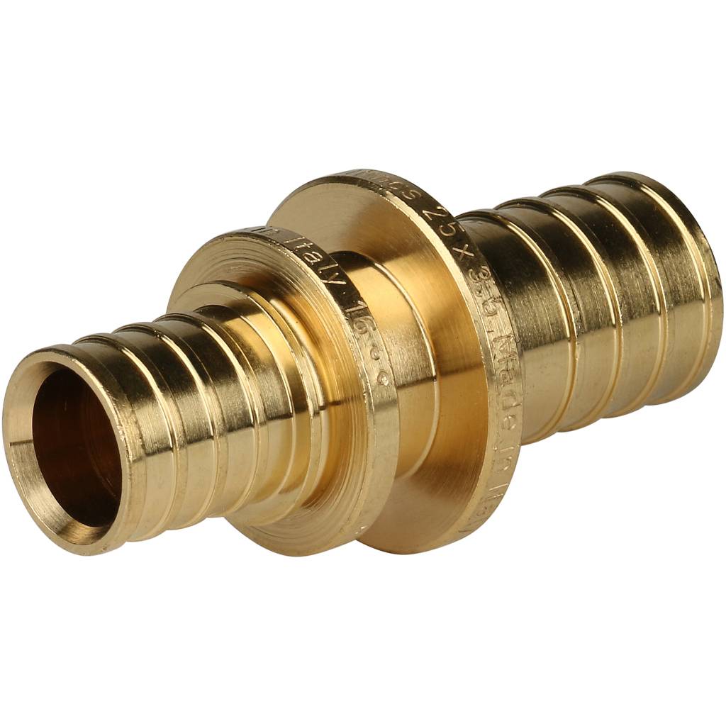 Муфта соед. пер. 25x20 для труб из сшитого полиэтилена аксиальный STOUT