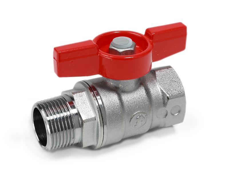 Кран шаровый вр/нр 1/2 баб. хром. Giacomini 