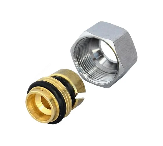 Переходники (метрич.) для м/п труб 16*2,0 хром GIACOMINI