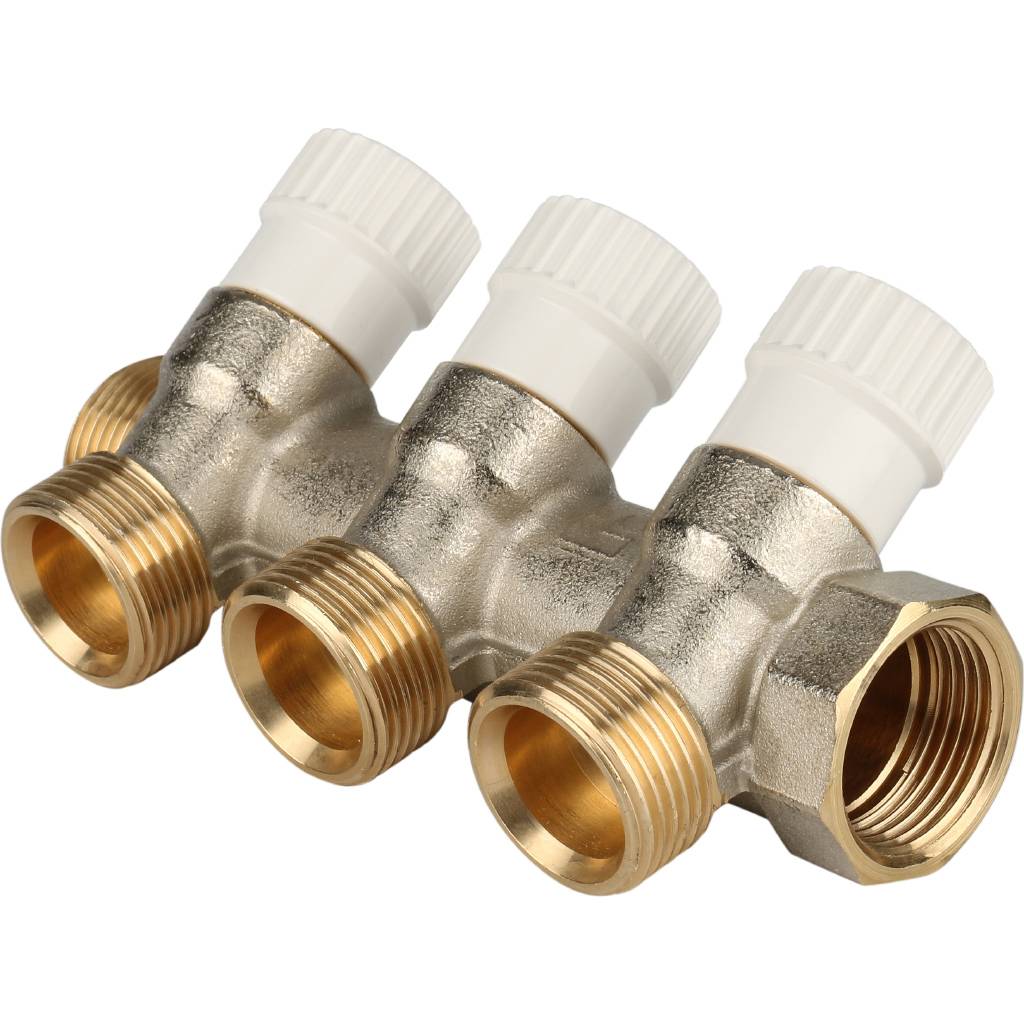 Коллектор регул. 3/4", 3-х вых. 3/4" STOUT