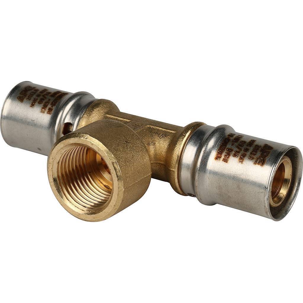 Тройник прес. STOUT(APE) 20х1/2"х20 вр