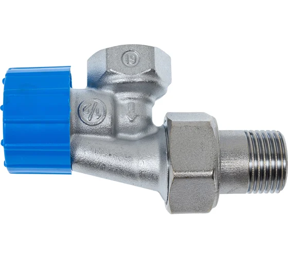 Угловой термрст. хром. вентель 1/2 метр.рез.GIACOMINI